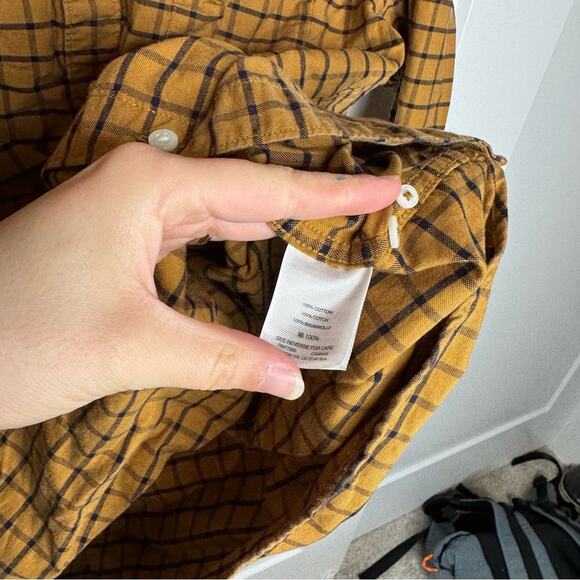 J. Crew All Cotton Oxford Slim Button Down Plaid Shirt Size Large - Picture 3 of 5